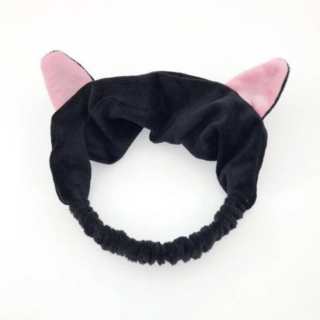Great New OMG Letter Coral Fleece Wash Face Bow Hairbands - Women Headwear Turban Accessories (8WH1)1