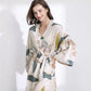 Trending New Sexy Women's Lingerie - Cotton Bathrobe - Women Flower Print Sleepwear - Big Size (D29)(TSL1)