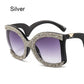 New Style Fashionable Women's Glasses - Rhinestone Frame Crystal Sunglasses (D44)(5WH1)