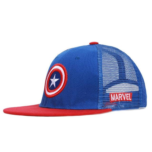 New Summer Baseball Cap Cartoon Captain America Snapback Cap (D17)(MA3)
