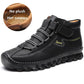 New Winter Men's Boots - Comfortable Men Ankle Boots - Thick Plush Warm Snow Boots - Leather Autumn Outdoor (MSB4)