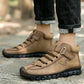 New Winter Men's Boots - Comfortable Men Ankle Boots - Thick Plush Warm Snow Boots - Leather Autumn Outdoor (MSB4)