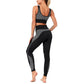 New Women Activewear Sport Set - Sports Bra And Leggings Jogging Pants - Seamless Workout Sports Fitness Tights (1U24)