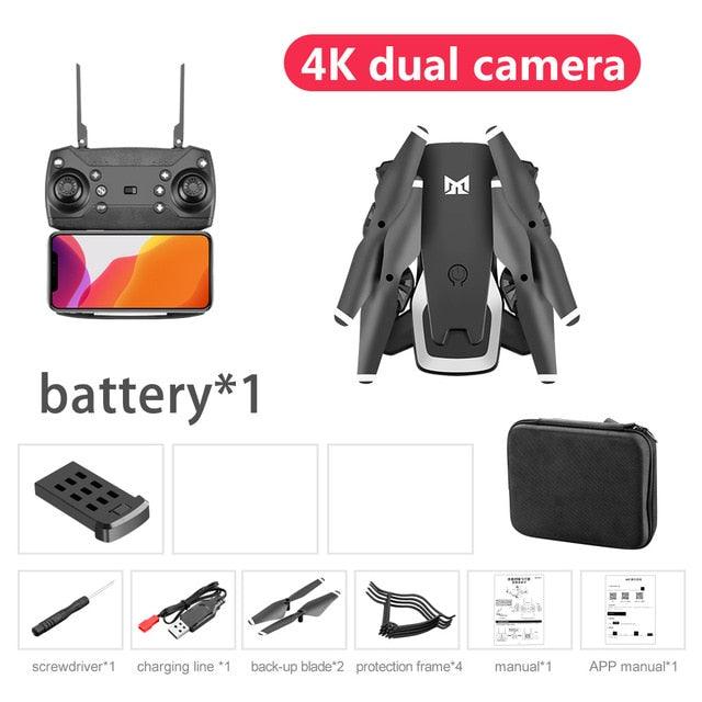New drone KK6 RC Drone 4K HD Dual Camera 50X Times Zoom WIFI FPV Foldable Quadcopter One-click Return Kids Toys (MC2)(1U54)(1U46)