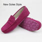 Nice Women 100% Genuine Leather Flat Shoes - Casual Loafers Slip On - Moccasins Lady Driving Shoes (FS)