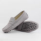 Nice Women 100% Genuine Leather Flat Shoes - Casual Loafers Slip On - Moccasins Lady Driving Shoes (FS)