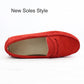 Nice Women 100% Genuine Leather Flat Shoes - Casual Loafers Slip On - Moccasins Lady Driving Shoes (FS)