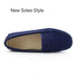 Nice Women 100% Genuine Leather Flat Shoes - Casual Loafers Slip On - Moccasins Lady Driving Shoes (FS)