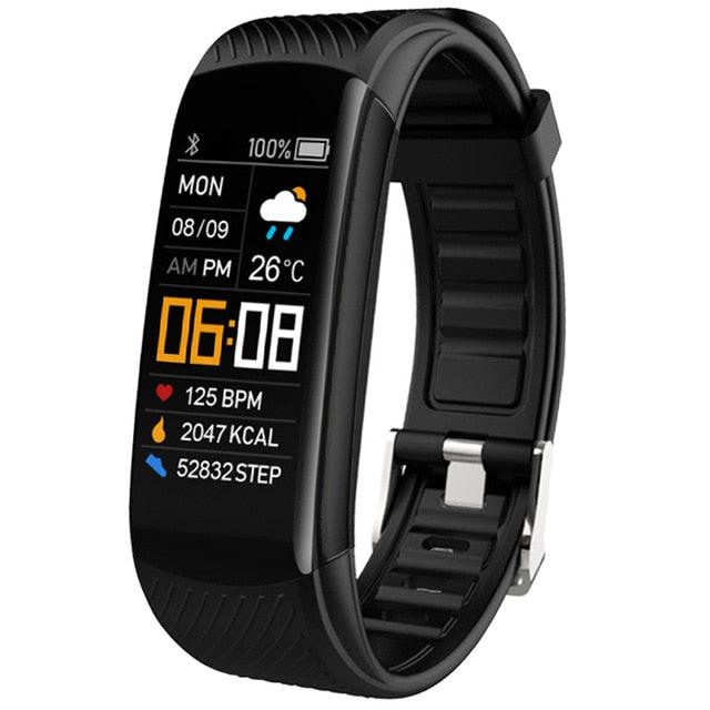 Great Smart Watch - Men Women Sport Smartwatch - Blood Pressure Heart Rate Monitor Electronic Fitness Tracker Watch (RW)(F84)(F48)