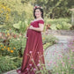 Summer Maternity Chiffon Dress - Long Train Maternity Photography Long Dresses - Stretchy Cotton Chiffon Pregnancy Dress (Z6)(Z8)(2Z1)(7Z1)