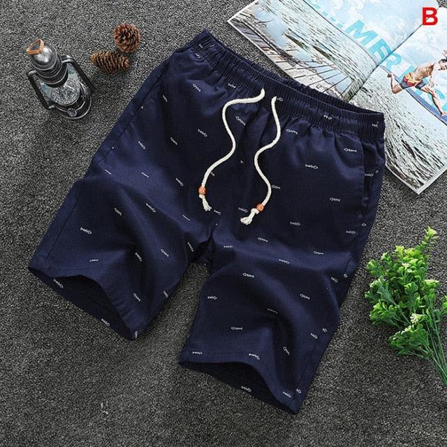 Summer Men's Shorts - Casual Loose Cropped Trousers Sports Shorts (TG3)(F9)