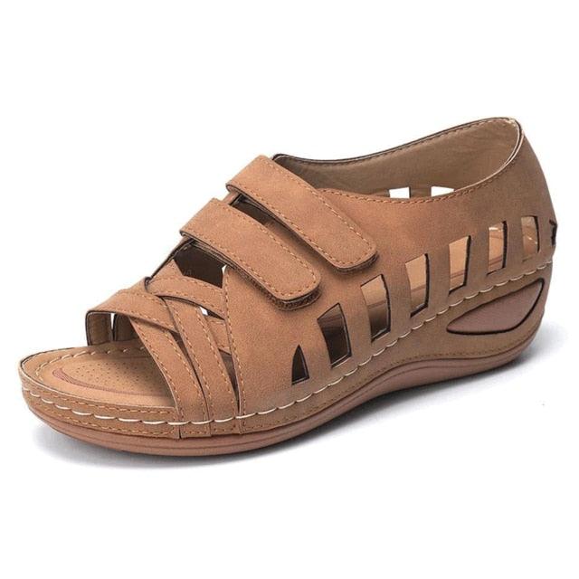 Summer Women Sandals - Ankle Closed Toe Sandals - Hook Loop Platform (SS4)(SS3)