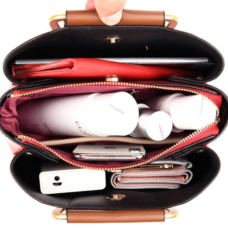 Trend Crossbody Bag - Strap Luxury Handbag - Women Designer Leather Tote Bucket Bag (D43)(WH4)(WH2)(WH6)