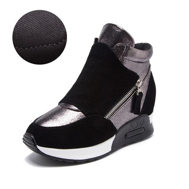 Warm Shoes - Suede Leather Boots - Women Winter Fashion Women's Sneakers (BB1)(BWS7)