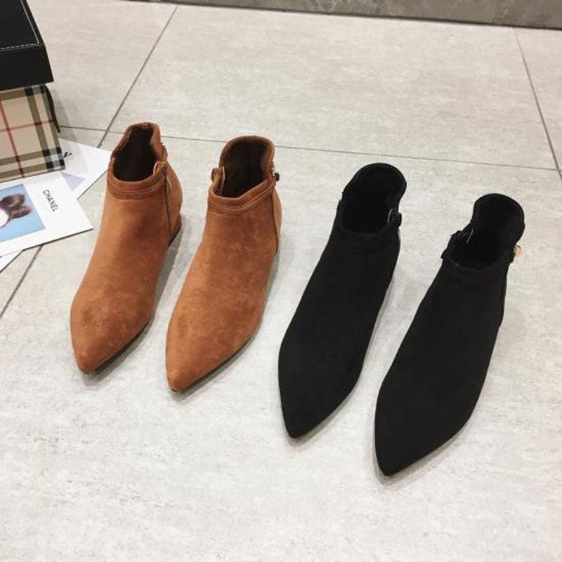 Great Women Winter Boots - Elegant Party Shoes - Low Heels Pointed Toe (BB1)(BB2)(CD)(WO4)(F38)(F107)(F42)