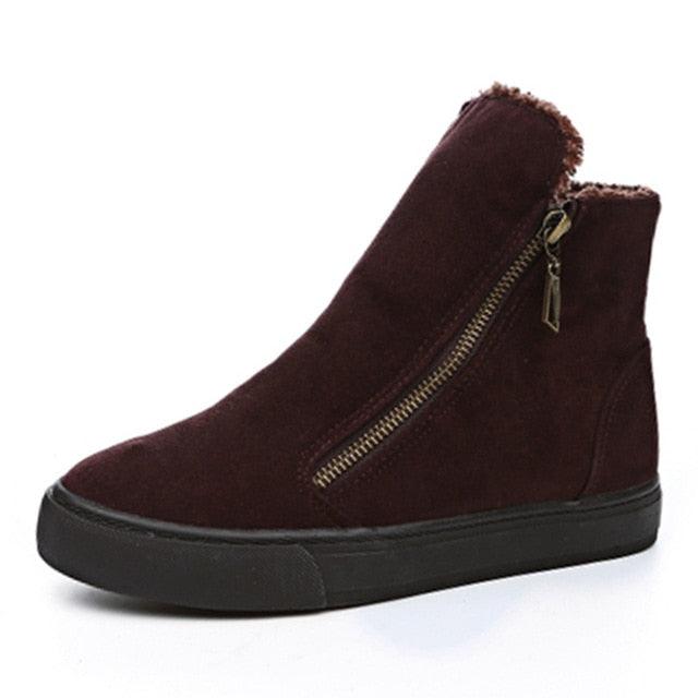 Great Winter Snow Boots - Women Winter Shoes - Zip Warm Plush (BB1)(BB5)(BWS7)