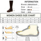 Women Knight Boots - Fashion Black PU Leather Mid-calf Boots (3U38)(3U107)