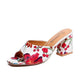 Women Trending Summer Shoes - Flower High Heels Peep Toe Ladies Party Shoes (SH3)(SS1)(WO4)