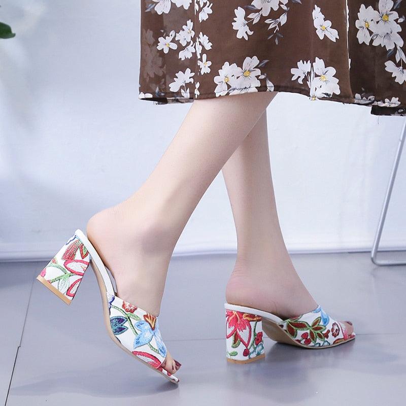 Amazon.com | Closed Toe Sandals Women Heels Casual Summer Ankle Straps  Buckle Pointed Toe Stilettos Elegant Comfortable Solid Ladies High Heels  Dress Shoes Beige | Heeled Sandals