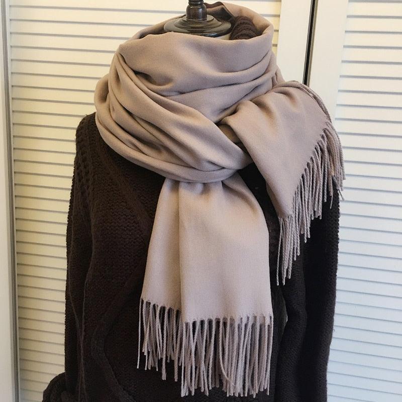 Trending Women Scarves With Tassel - Long Scarf High Quality (WH9)