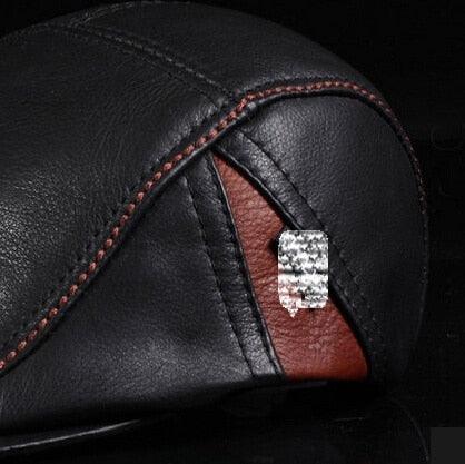 Hot Sell Good Quality Hats - Men's Genuine Leather Hat Cap (MA3)