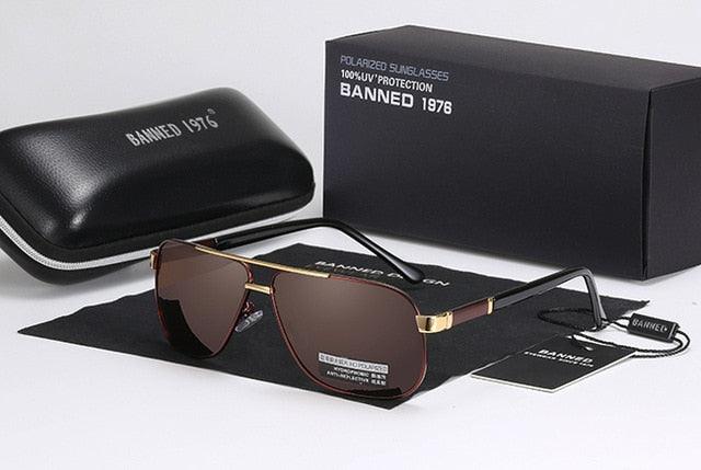 New Men's Aluminum Polarized Men's Sunglasses - Mirror Square Eyewear (D17)(MA6)