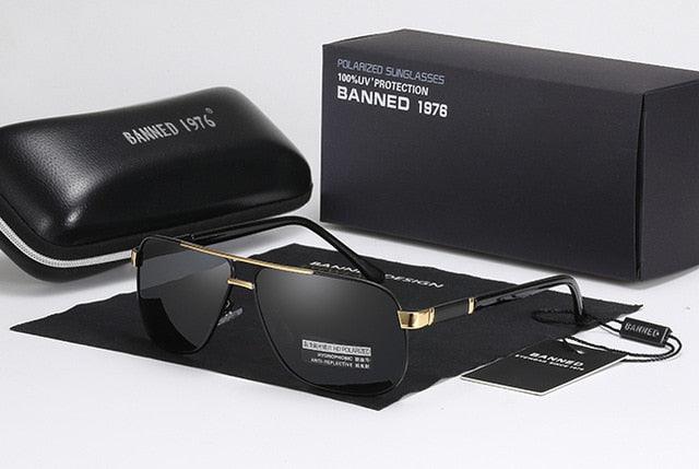 New Men's Aluminum Polarized Men's Sunglasses - Mirror Square Eyewear (D17)(MA6)