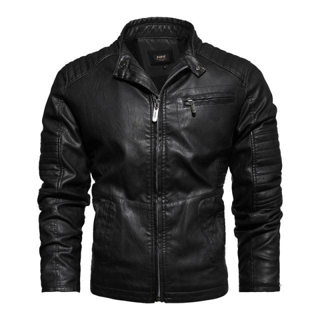 Trending Mens Motorcycle Jacket Autumn Winter Men New Faux PU Leather Jackets (TM3)(TM4)(CC1)(2U100)(TG2)