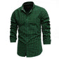 Holiday Casual Men's Checkered Plaid Shirt - Long Sleeve Standard-fit Thin Comfortable Cotton Shirts (TM1)(CC1)(F8)(F10)