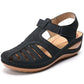Women Sandals - Ankle Summer Closed Toe Sandal - Platform Hollow Out (SS4)