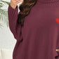 Plus Size Turtle Neck Long Sleeve Sweater - Deals DejaVu