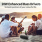 20W Portable bluetooth5.0 Wireless Speaker - Better Bass 24-Hour bluetooth Range IPX7 (HA3)(HA)(1U57)