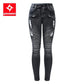 Great Zipper Skinny Jeans - Woman Pockets Slim Denim Pants (TB6)