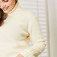Heimish Full Size Long Sleeve Turtleneck Sweater with Side Slit - Deals DejaVu