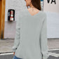 V-Neck Rib-Knit Top - Deals DejaVu