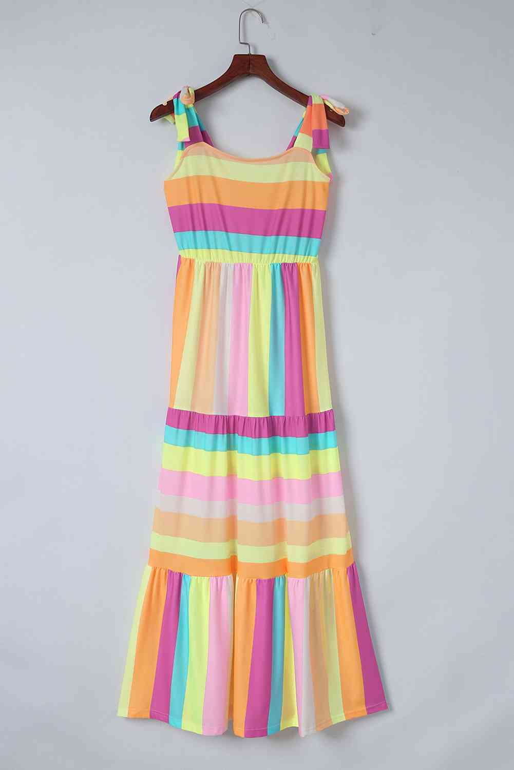 Striped Sleeveless Maxi Dress (BWMT) T - Deals DejaVu