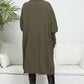 Open Front Dropped Shoulder Cardigan - Deals DejaVu
