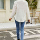 Slit Long Sleeve Mock Neck Sweater - Deals DejaVu