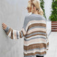 Round Neck Dropped Shoulder Sweater - Deals DejaVu