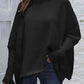 Loose Hem Plain Sweater - Deals DejaVu