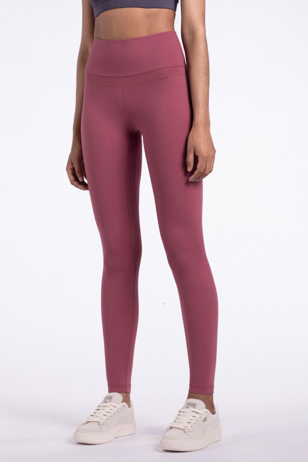 Drawstring Ruched Faux Layered Yoga Leggings