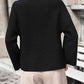 Mock Neck Dropped Shoulder Pullover Sweater