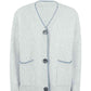 Button Down V-Neck Cardigan with Pockets