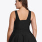 Plus Size Plunge Swim Dress (TB10D) T - Deals DejaVu