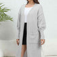 Open Front Dropped Shoulder Cardigan - Deals DejaVu