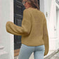 Round Neck Dropped Shoulder Sweater