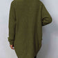 Rib-Knit Open Front Pocketed Cardigan