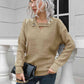 Dropped Shoulder Button Detail Sweater - Deals DejaVu