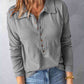 Collared Neck Half Button Top (BFD) T - Deals DejaVu