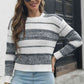Two-Tone Slit Sweater